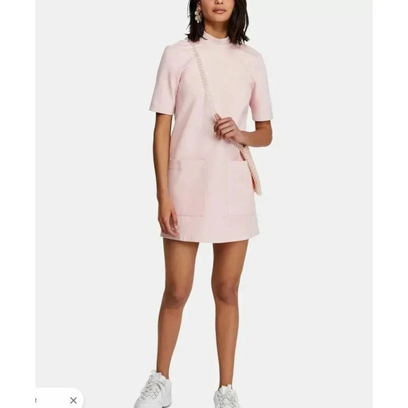 Free People Size S Pink Westhill Mini Shift Dress New! - Picture 1 of 8